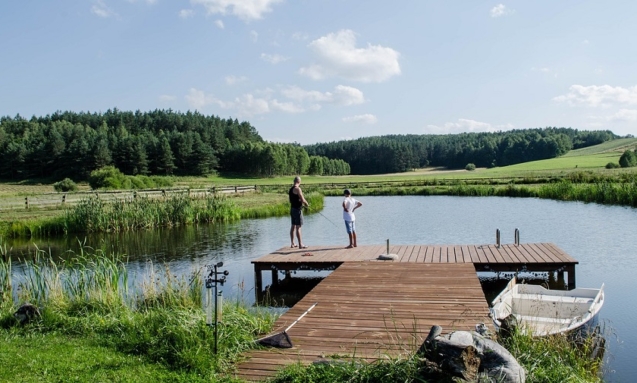 działki z linią brzegową mazury